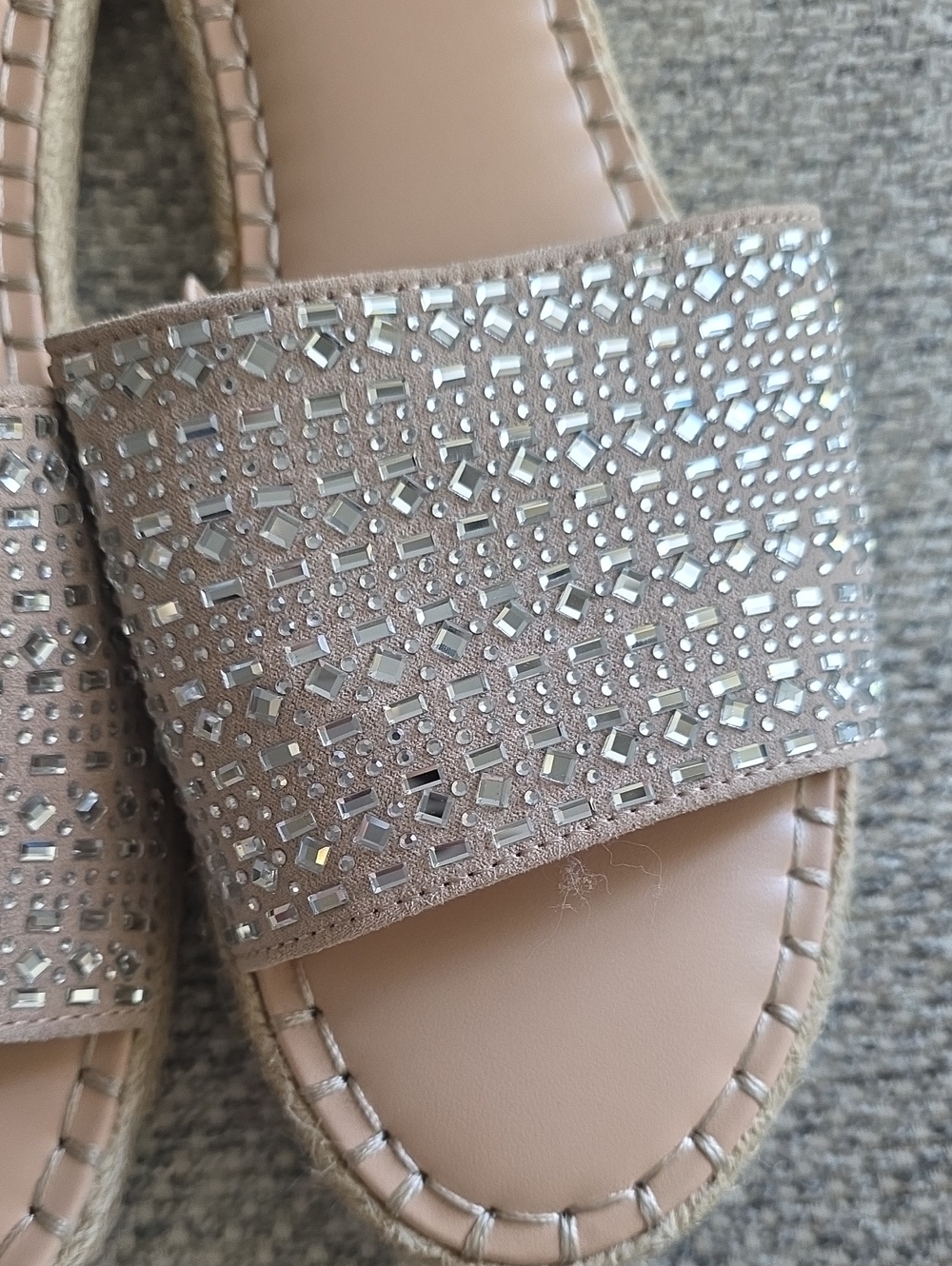 a new day Nude Sparkle Gem Slide Sandals - Picture 5 of 7